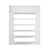 Oikiture Shoes Storage Rack 5-tier Shelves with Drawer White-Shoe Storage Cabinet-PEROZ Accessories