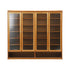 Oikiture Shoe Storage Cabinet 4 Doors 7 Shelves Brown-Shoe Storage Cabinet-PEROZ Accessories