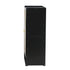 Oikiture Shoe Storage Cabinet 2 Doors Rattan Black-Shoe Storage Cabinetss-PEROZ Accessories
