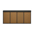 Oikiture Shoe Bench 105cm Shoe Storage Cabinet Orgaiser Rack Storage Shelf Black-Shoe Storage Cabinets-PEROZ Accessories