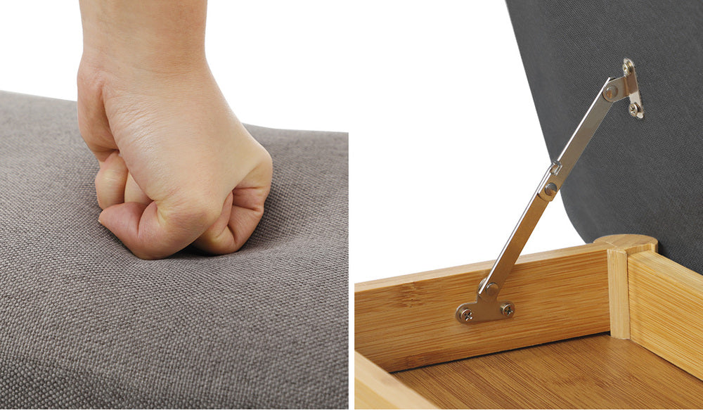 Oikiture Shoe Storage Bench Bamboo 70cm-Shoe Bench-PEROZ Accessories