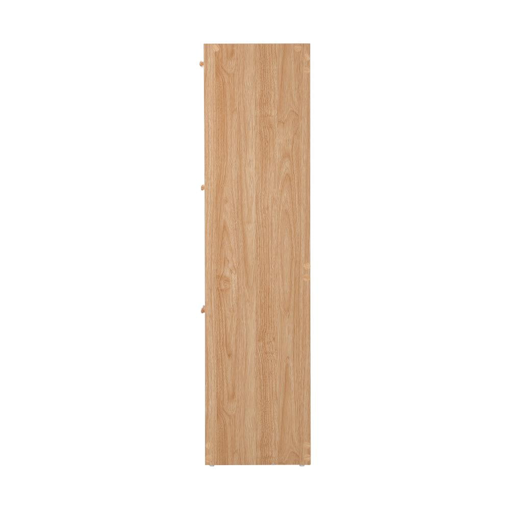 Oikiture Shoe Cabinet Storage 3 Doors Shoes Rack Organiser Rattan Shelf 45 Pairs-Shoe Storage Cabinet-PEROZ Accessories