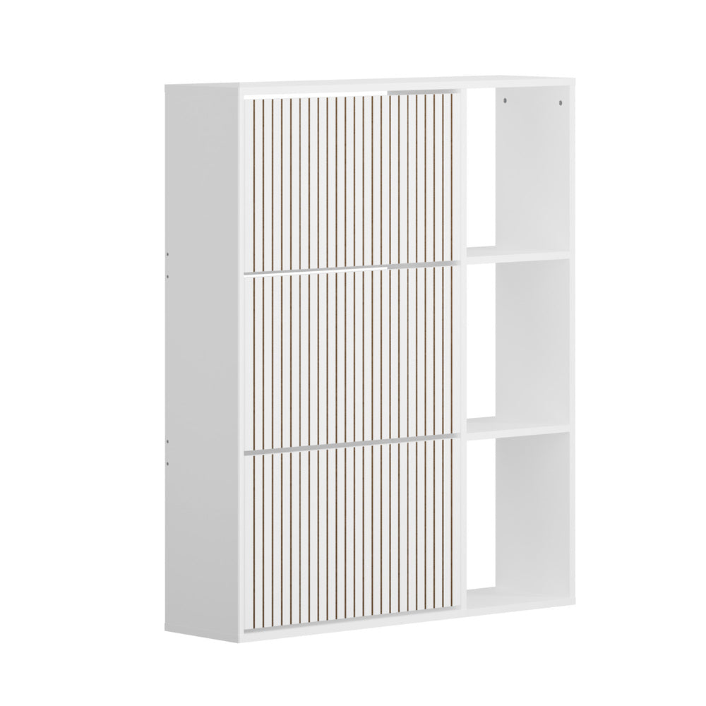 Oikiture Shoe Rack Storage Cabinet with Display Shelves White-Shoe Storage Cabinet-PEROZ Accessories