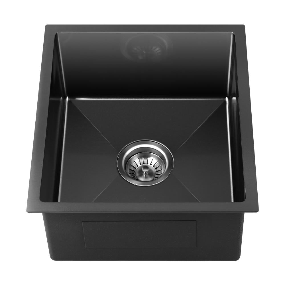 Welba Kitchen Sink Basin Stainless Steel Bathroom Laundry Single Nano 44X38CM-Stainless Steel Sink-PEROZ Accessories