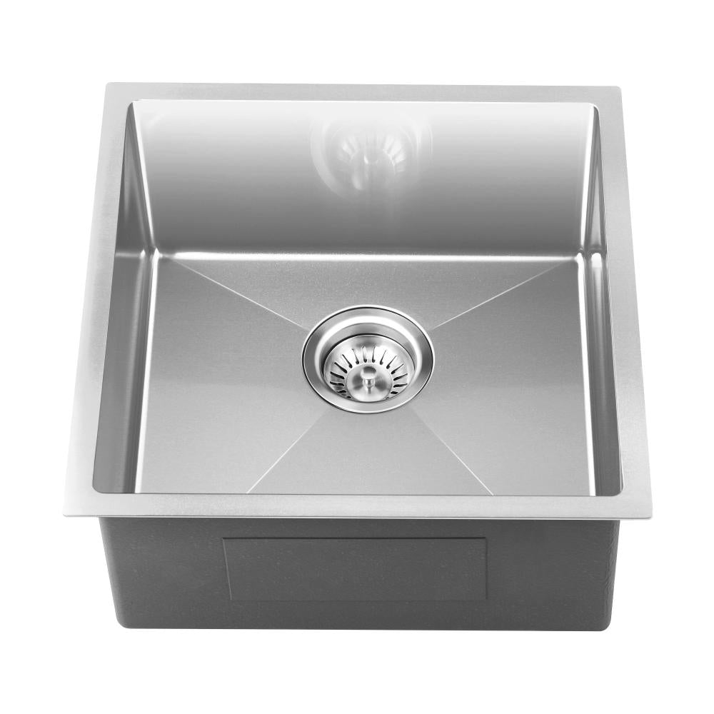 Welba Kitchen Sink Stainless Steel Bathroom Laundry Basin Single Silver 44X44CM-Stainless Steel Sink-PEROZ Accessories