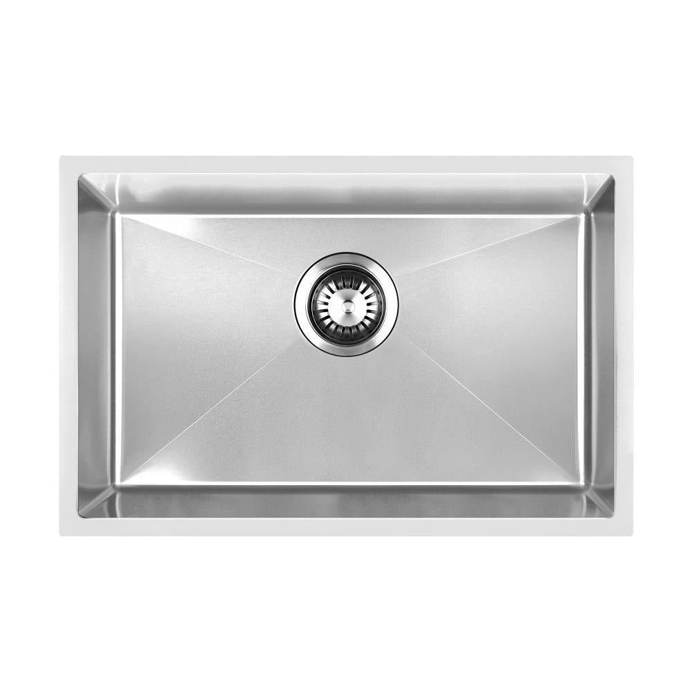 Welba Kitchen Sink Stainless Steel Bathroom Laundry Basin Single Silver 60X45CM-Stainless Steel Sink-PEROZ Accessories