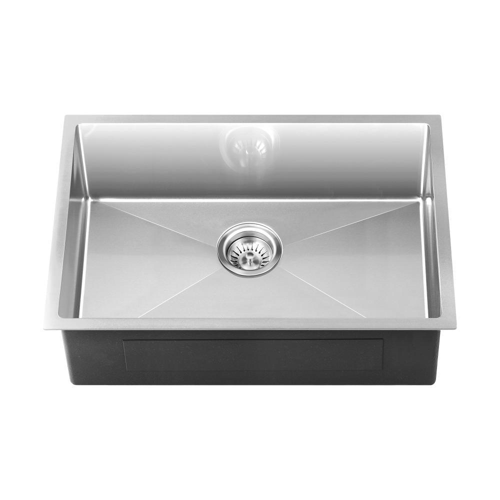 Welba Kitchen Sink Stainless Steel Bathroom Laundry Basin Single Silver 60X45CM-Stainless Steel Sink-PEROZ Accessories