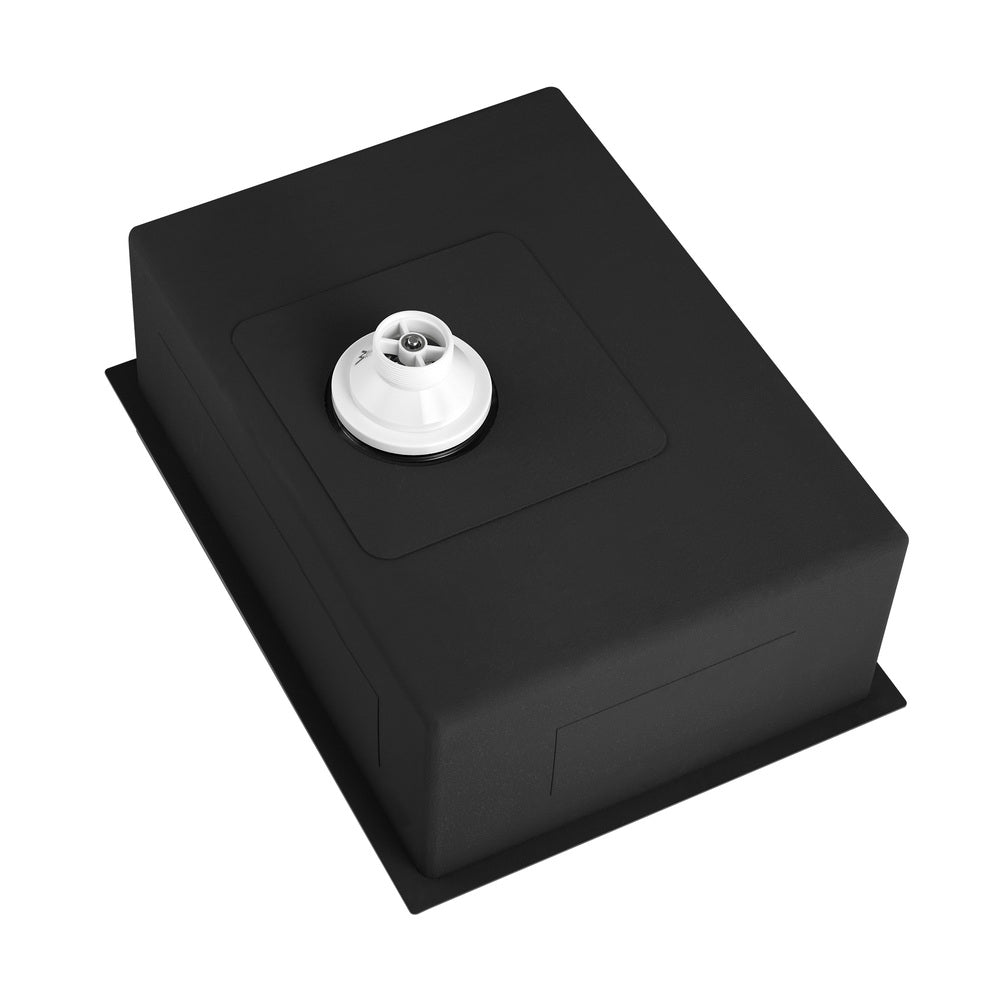 Welba Kitchen Sink Stainless Steel Bathroom Laundry Basin Single Black 70X45CM-Stainless Steel Sink-PEROZ Accessories