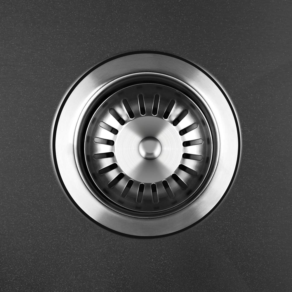 Welba Kitchen Sink Stainless Steel Bathroom Laundry Basin Single Black 70X45CM-Stainless Steel Sink-PEROZ Accessories