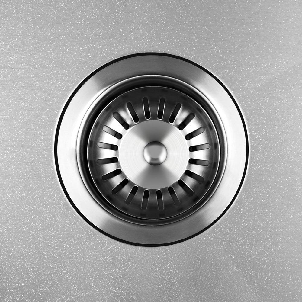 Welba Kitchen Sink 70X45CM Stainless Steel Single Bowl Basin With Waste Silver-Stainless Steel Sink-PEROZ Accessories