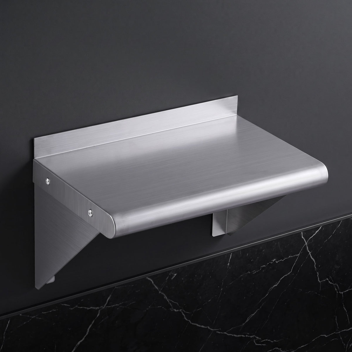 Cefito 410 x 250mm 430 Stainless Steel Compact Kitchen Wall Shelf-Tools > Tools Storage > Wall Storage Racks-PEROZ Accessories