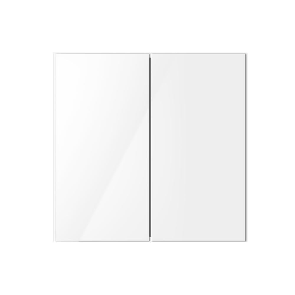 Oikiture 60cm Bathroom Mirror Cabinet with Adjustable Shelves Wall Mounted Storage Shaving-Bathroom Cabinet-PEROZ Accessories