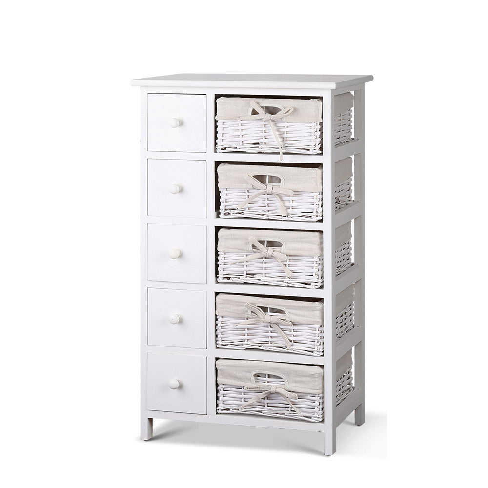 Artiss 5 Chest of Drawers with 5 Baskets - MAY-Drawers-PEROZ Accessories
