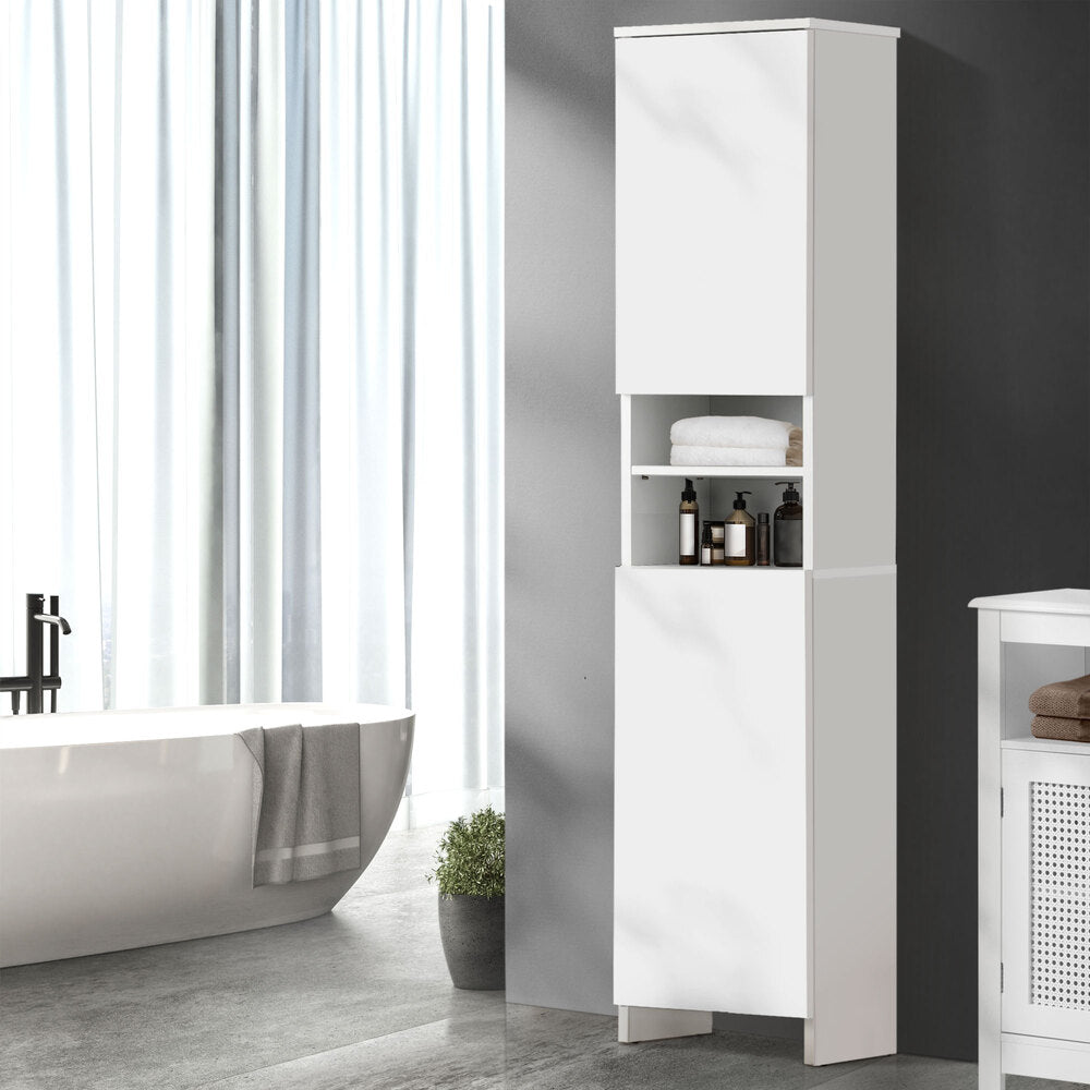 Oikiture Bathroom Cabinet Storage Laundry Tall Slim Toilet Cupboard Furniture-Bathroom Storage-PEROZ Accessories