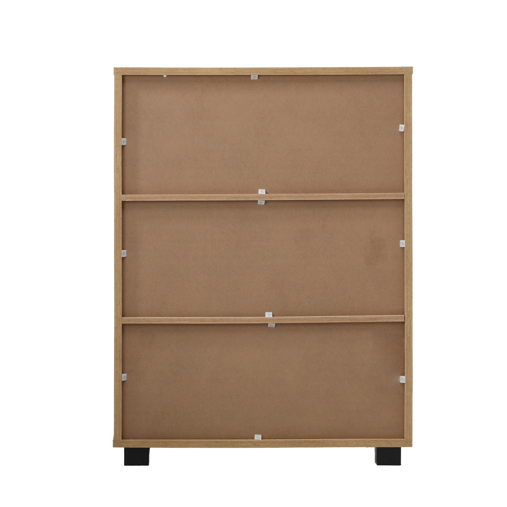Oikiture Storage Cabinet Buffet Sideboard 2 Door Natural-Storage Cabinet-PEROZ Accessories