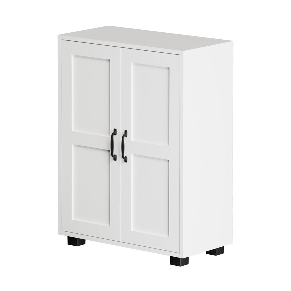 Oikiture Storage Cabinet Buffet Sideboard 2 Door White-Storage Cabinet-PEROZ Accessories