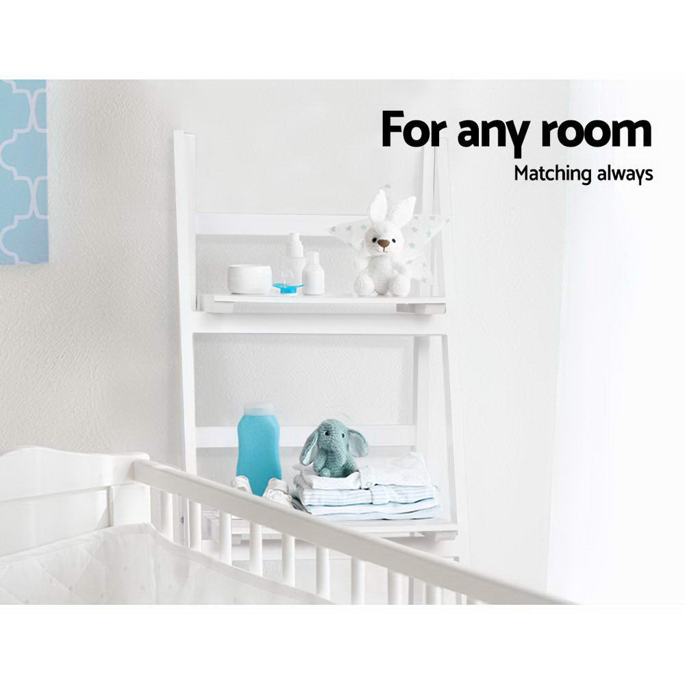 Artiss Bookshelf Corner Shelf 3 Tiers - ZANE White-Furniture > Office-PEROZ Accessories