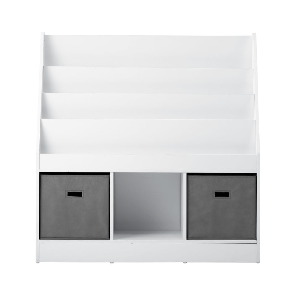 Oikiture Kids Bookshelf Toy Box Organiser Display Shelf-Kid Storage-PEROZ Accessories