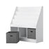 Oikiture Kids Bookshelf Toy Box Organiser Display Shelf-Kid Storage-PEROZ Accessories