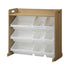 Oikiture 9 Bins Kids Toy Box Organiser Display Shelf-Kid Storage-PEROZ Accessories