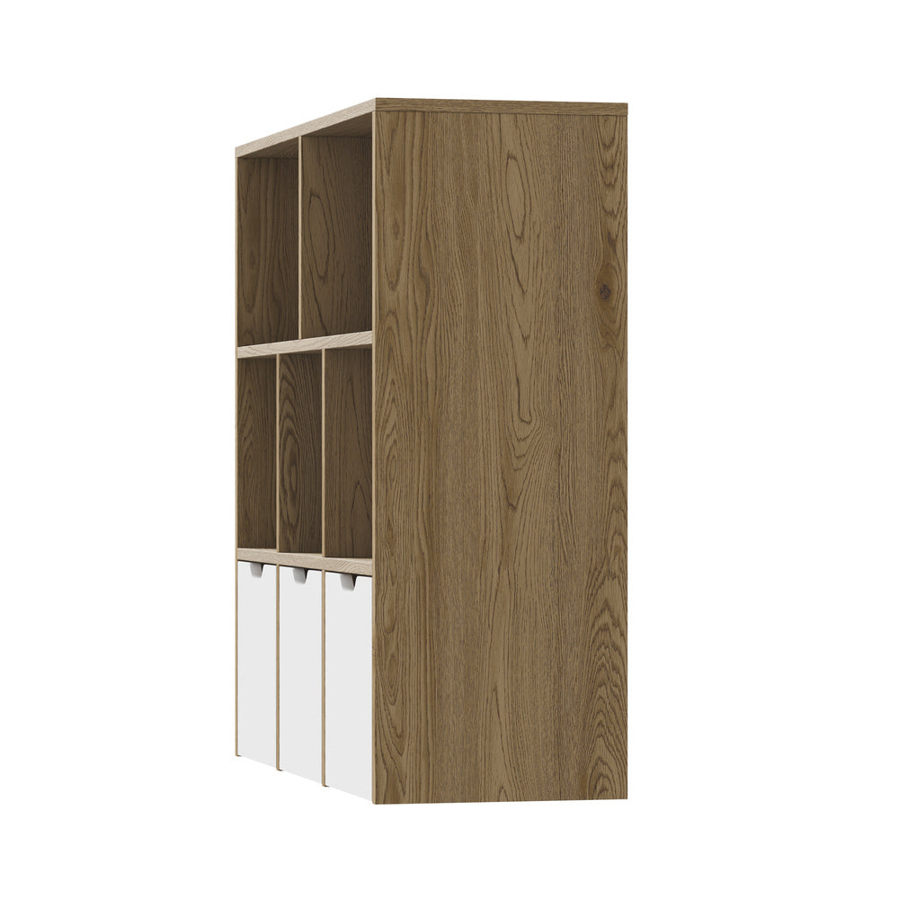 Oikiture Kids Storage Organiser Cabinet With Removable Box Natural-Kid Storage-PEROZ Accessories