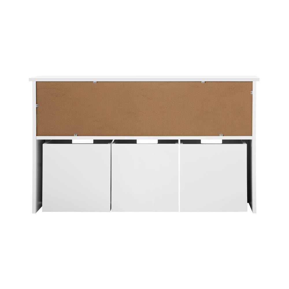 Oikiture Wooden Kids Toy Storage Cabinet Bookshelf With Portable Storage Box-Kid Storage-PEROZ Accessories