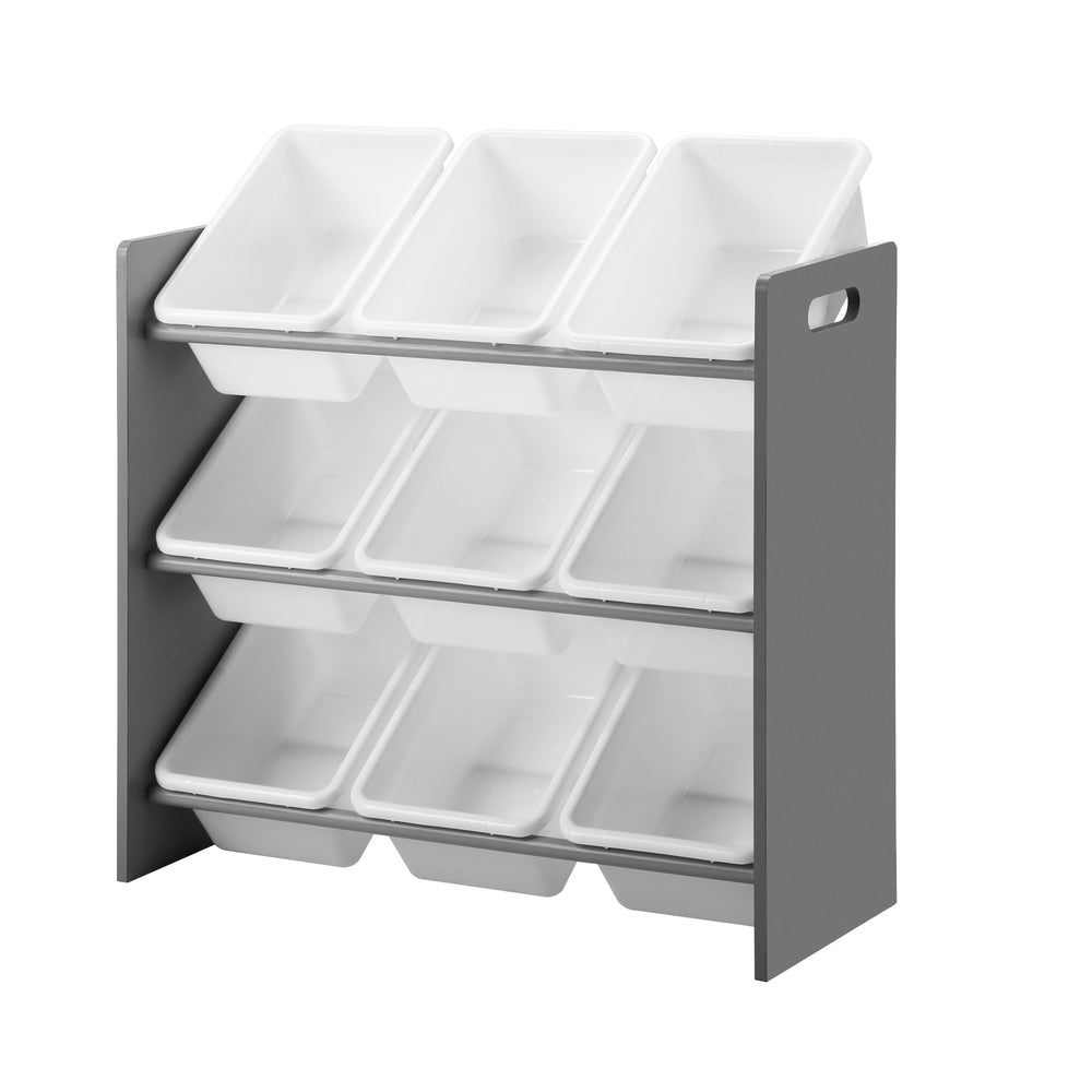 Oikiture Kids Storage 9 Bins Display Shelf Storage Rack-Kid Storage-PEROZ Accessories