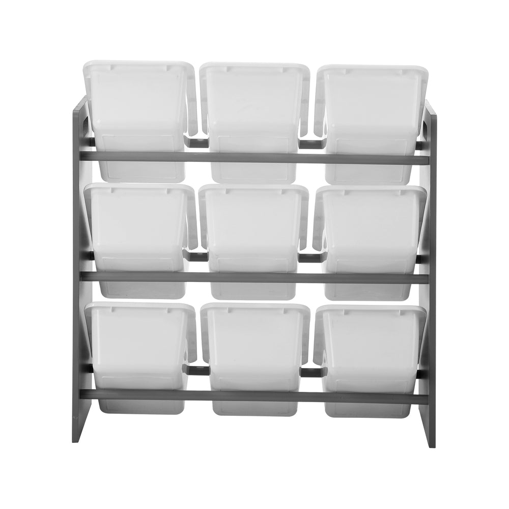 Oikiture Kids Storage 9 Bins Display Shelf Storage Rack-Kid Storage-PEROZ Accessories