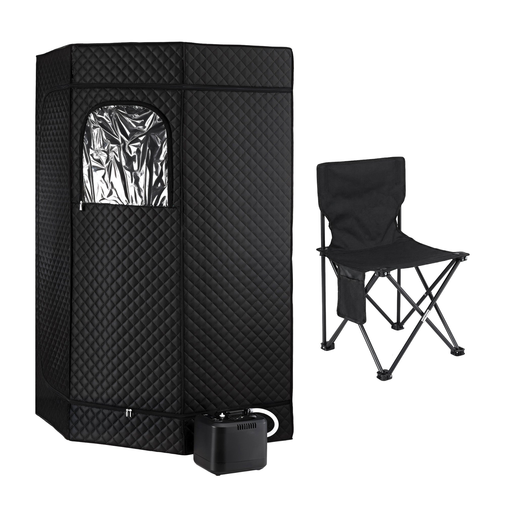 Devanti Portable Steam Sauna Tent 1000W 3L Steamer Pot Full Body Home SPA Timer-Appliances > Kitchen Appliances > Speciality Appliances-PEROZ Accessories