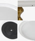 Oikiture Coffee Side Table Round Metal White-Side Tables-PEROZ Accessories