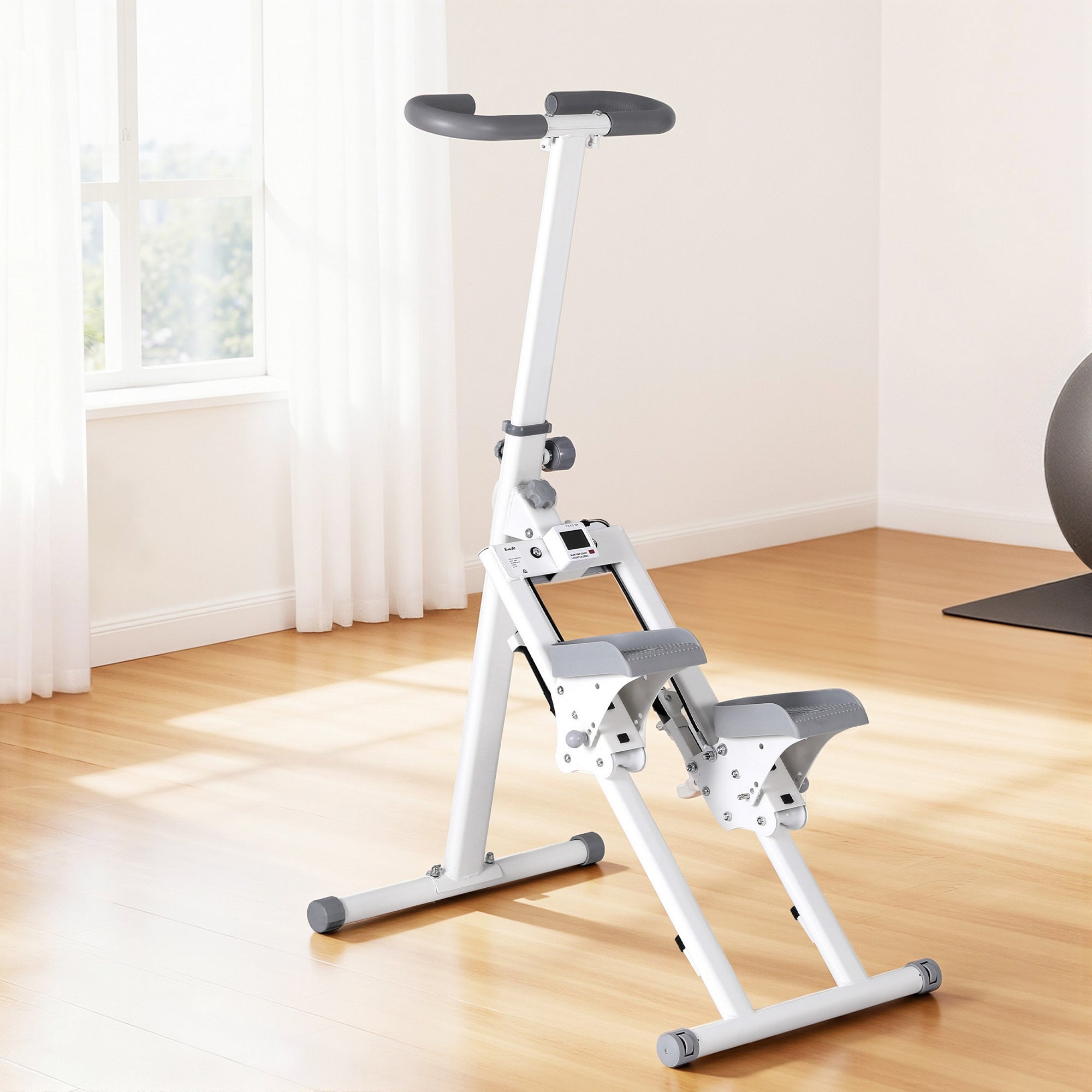 Everfit Step Machine Stair Climber for Home Gym Exercise Foldable LED Display Adjustable Handlebar-Sports & Fitness > Exercise, Gym & Fitness > Gym & Training Step-PEROZ Accessories