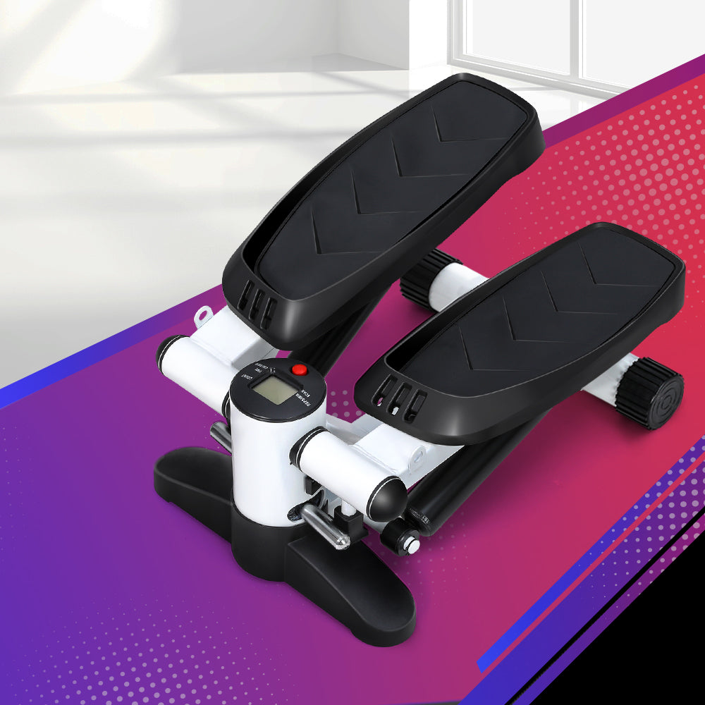 Everfit Mini Stepper with Resistance Rope Aerobic Trainer 150KG White-Sports & Fitness > Fitness Accessories-PEROZ Accessories
