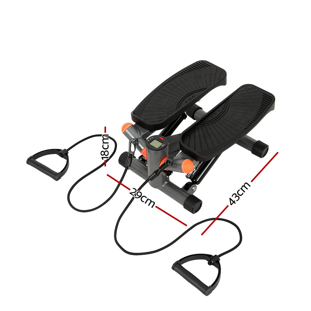 Everfit Mini Stepper with Resistance Rope Aerobic Step Trainer Home Gym 150KG-Sports & Fitness > Exercise, Gym & Fitness > Gym & Training Step-PEROZ Accessories