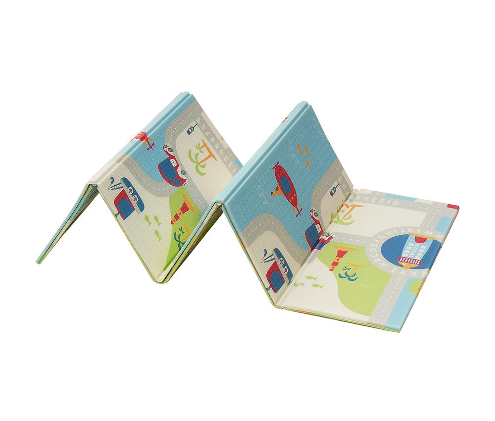 Playpals Kids Play Mat Double Folding Pad XPE Foam Non-slip Carpet-Kid Play Mat-PEROZ Accessories