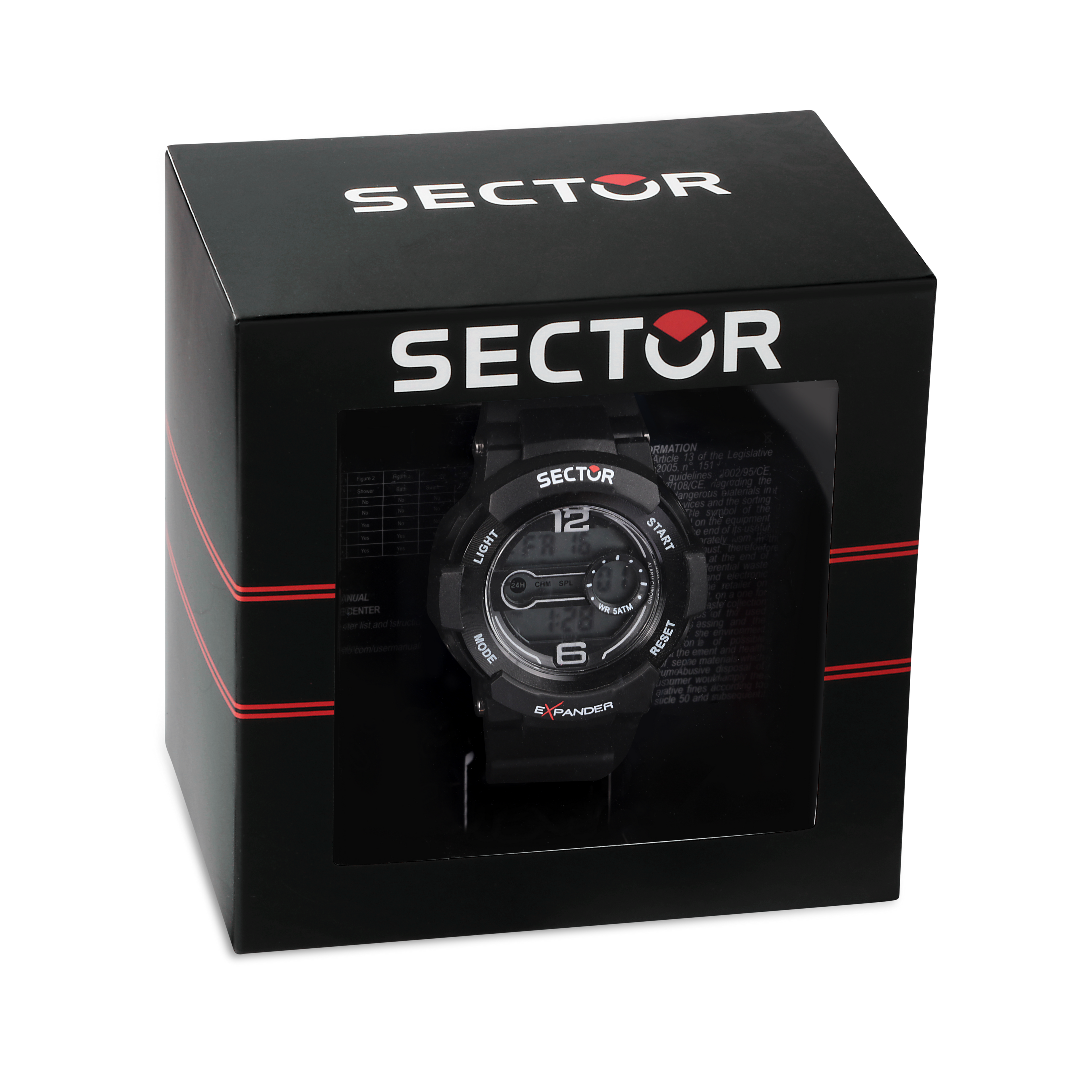 Sector EX-16 Black Digital Watch-PEROZ Accessories