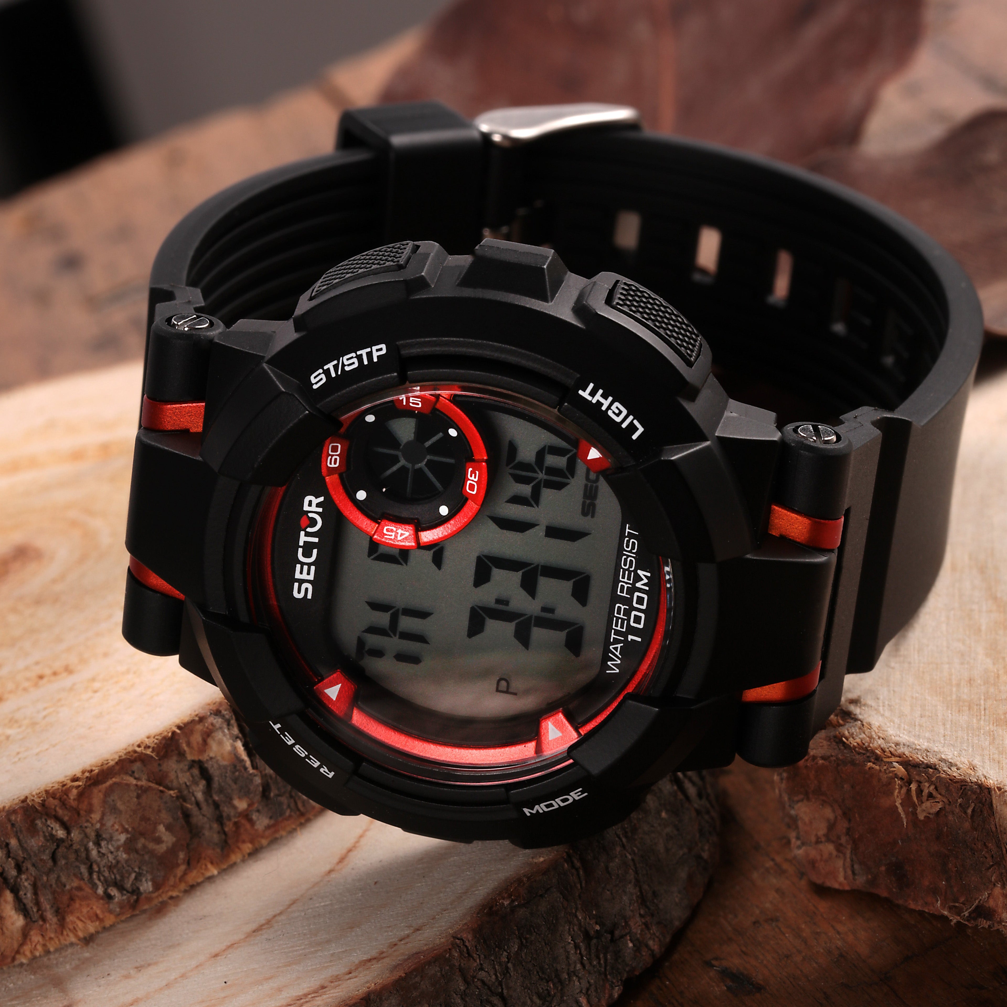 Sector Ex-36 Black Digital Watch-PEROZ Accessories