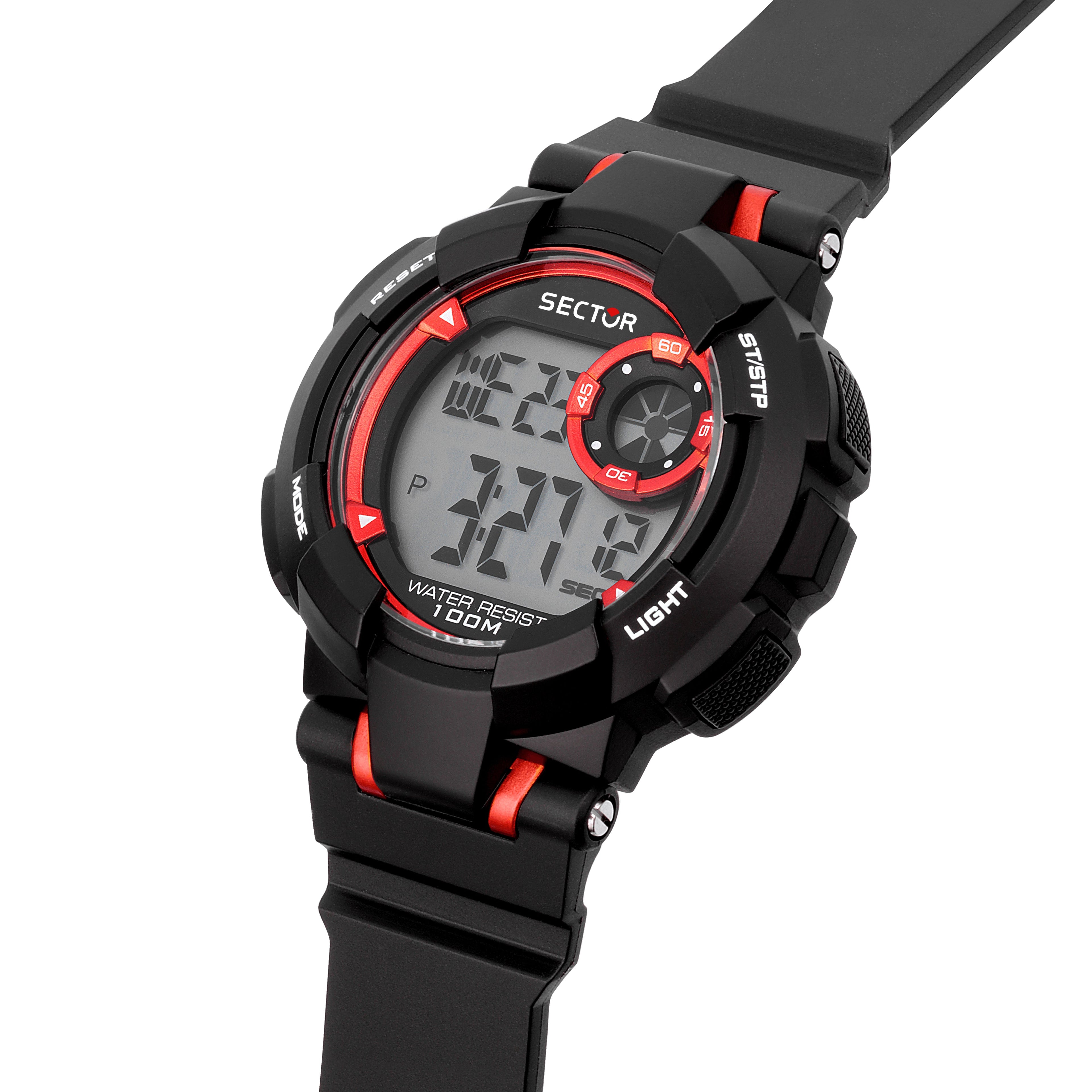 Sector Ex-36 Black Digital Watch-PEROZ Accessories