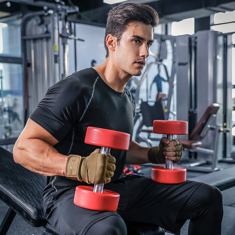 Size XL Green Heavy Duty Workout Gloves with Wrist Support - Anti-Slip Gel Padded Gym Gloves for Weightlifting, Training & Fitness-Sports & Fitness > Exercise, Gym & Fitness > Gym Equipment & Accessories-PEROZ Accessories