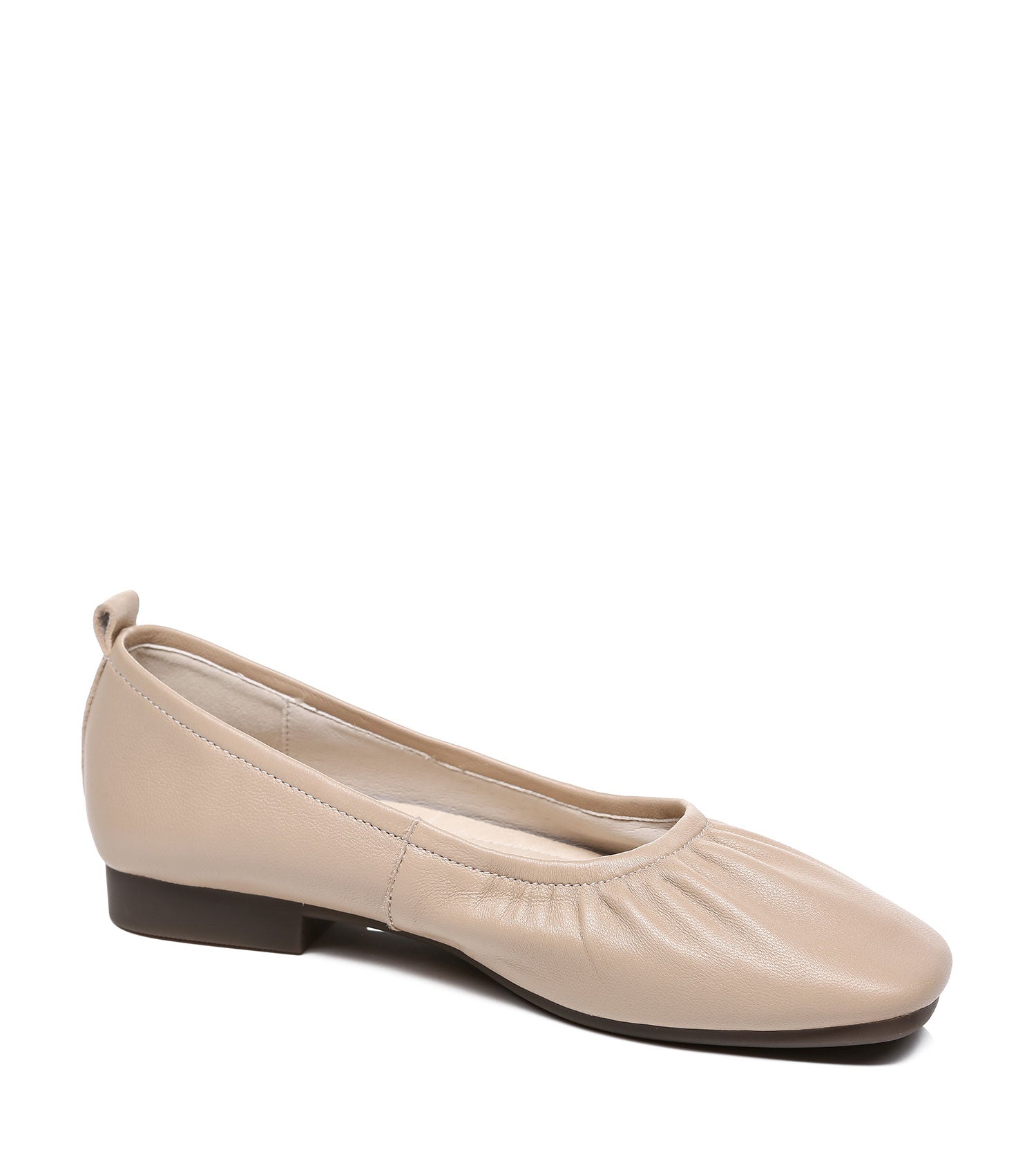 TARRAMARRA Square Toe Leather Ballet Flats Women Devora-Flats-PEROZ Accessories