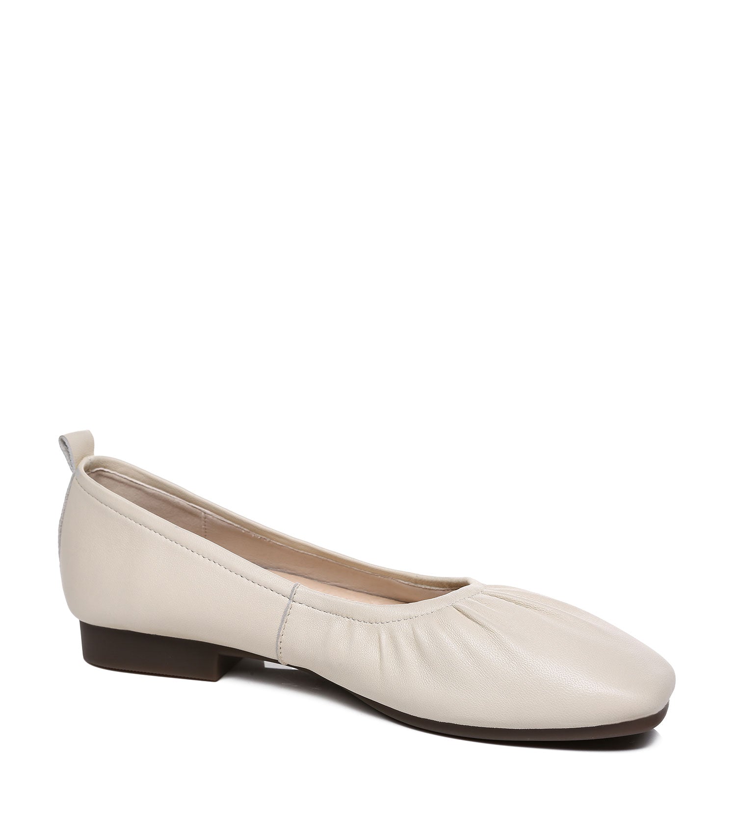 TARRAMARRA Square Toe Leather Ballet Flats Women Devora-Flats-PEROZ Accessories