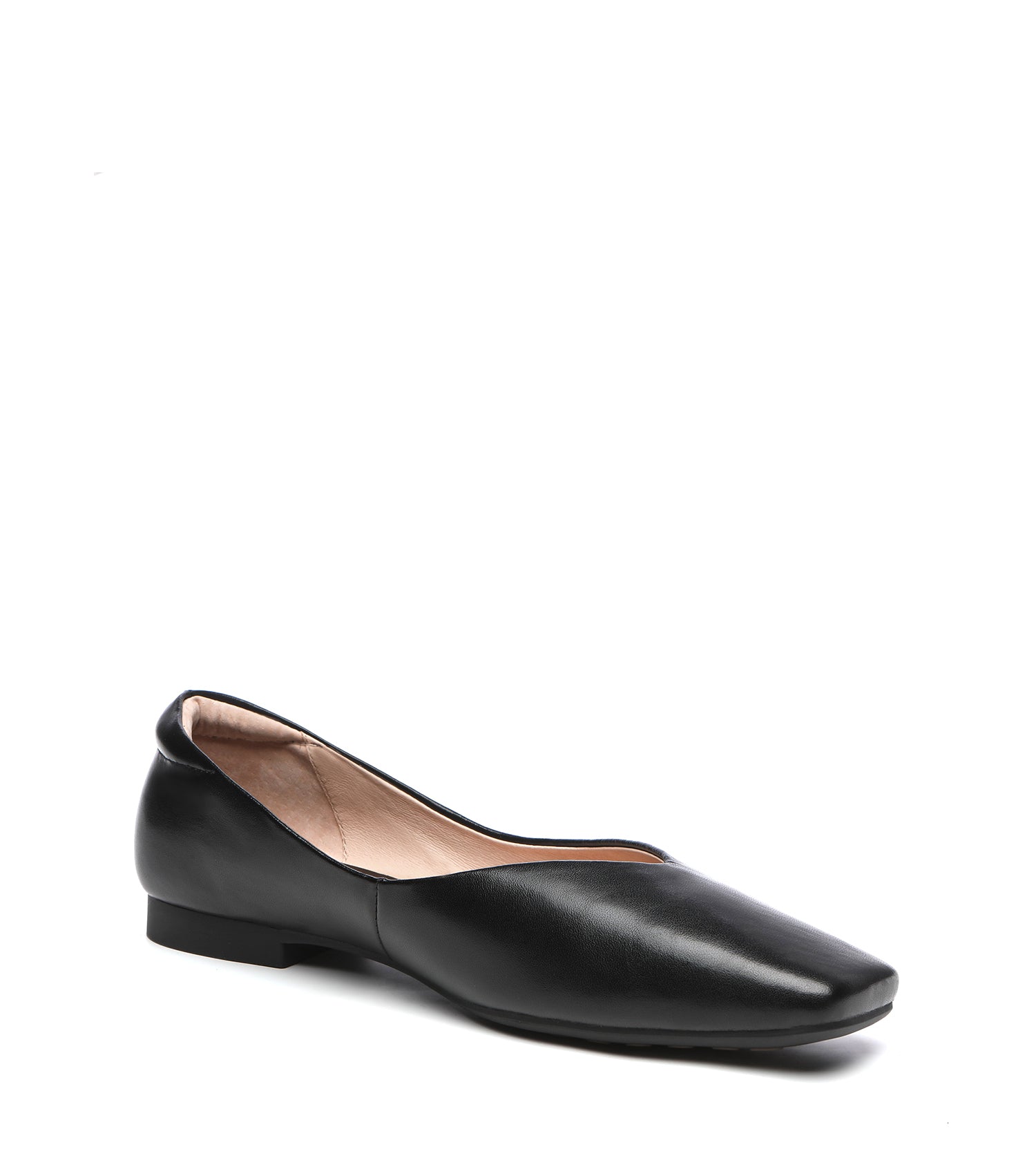 TARRAMARRA Square Toe Leather Ballet Flats Women Libera-Flats-PEROZ Accessories
