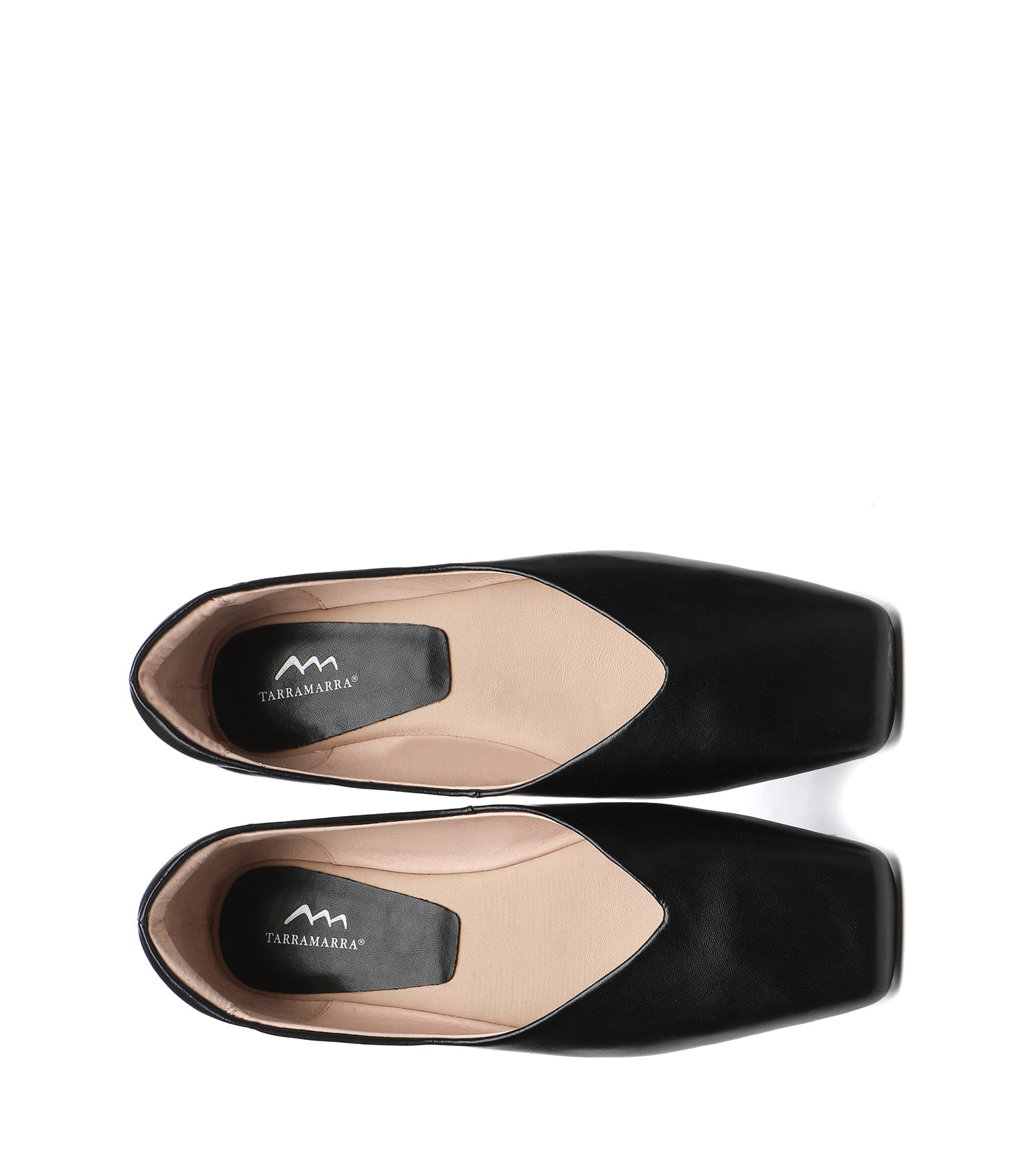 TARRAMARRA Square Toe Leather Ballet Flats Women Libera-Flats-PEROZ Accessories
