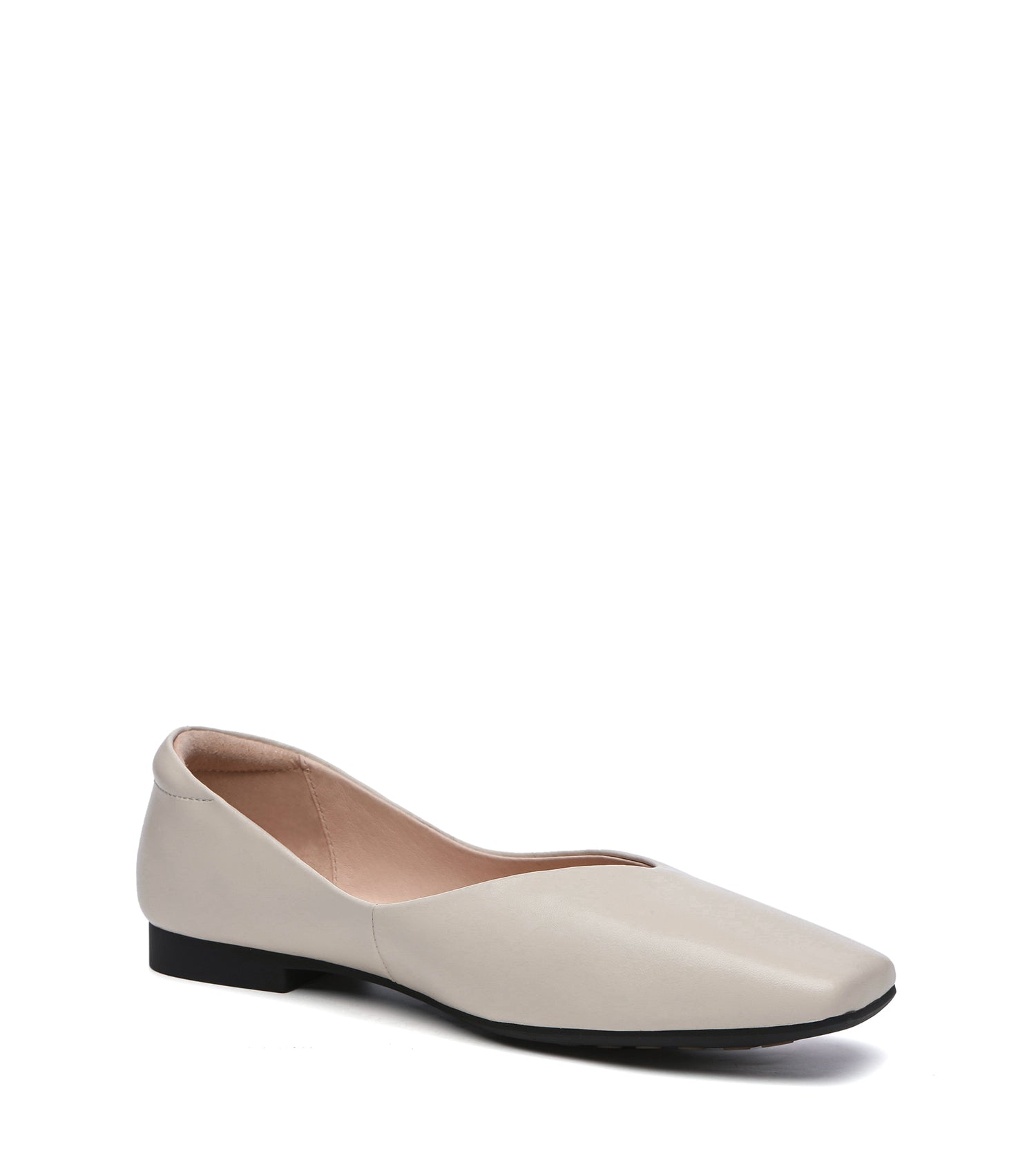 TARRAMARRA Square Toe Leather Ballet Flats Women Libera-Flats-PEROZ Accessories