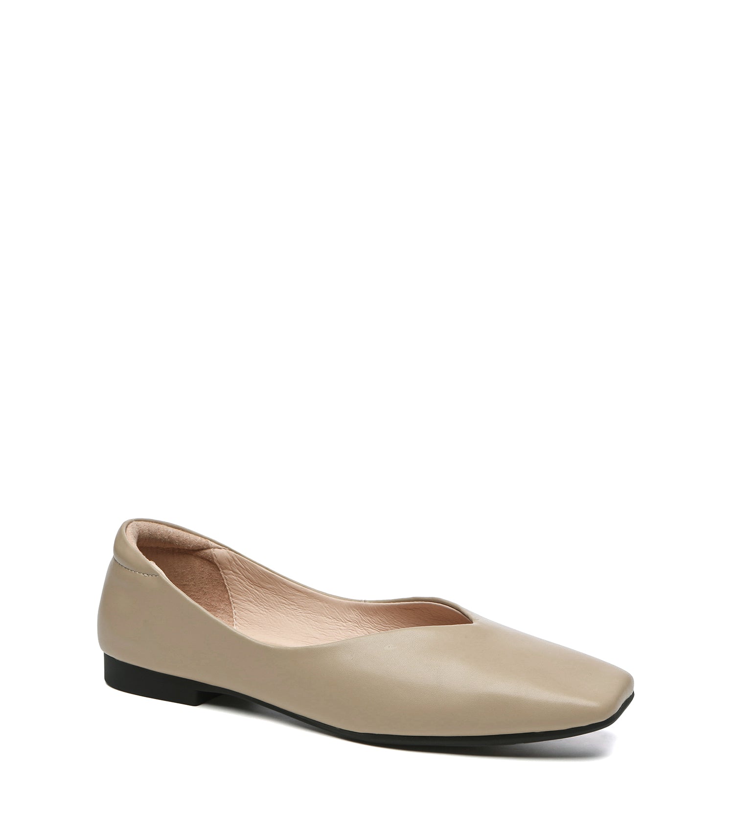 TARRAMARRA Square Toe Leather Ballet Flats Women Libera-Flats-PEROZ Accessories