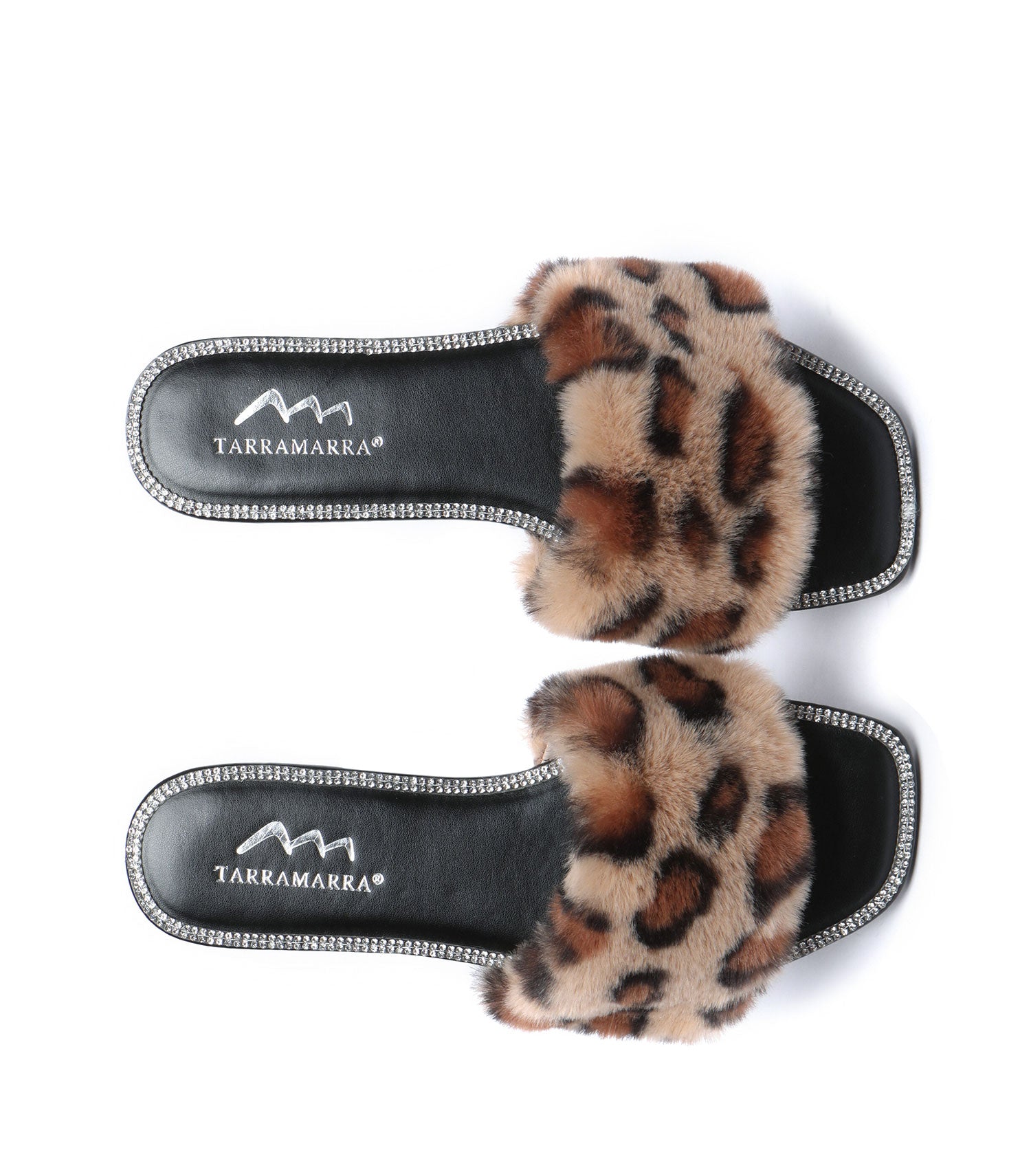 TARRAMARRA Fluffy Diamante Sandals for Women - TA7058-Sandals-PEROZ Accessories