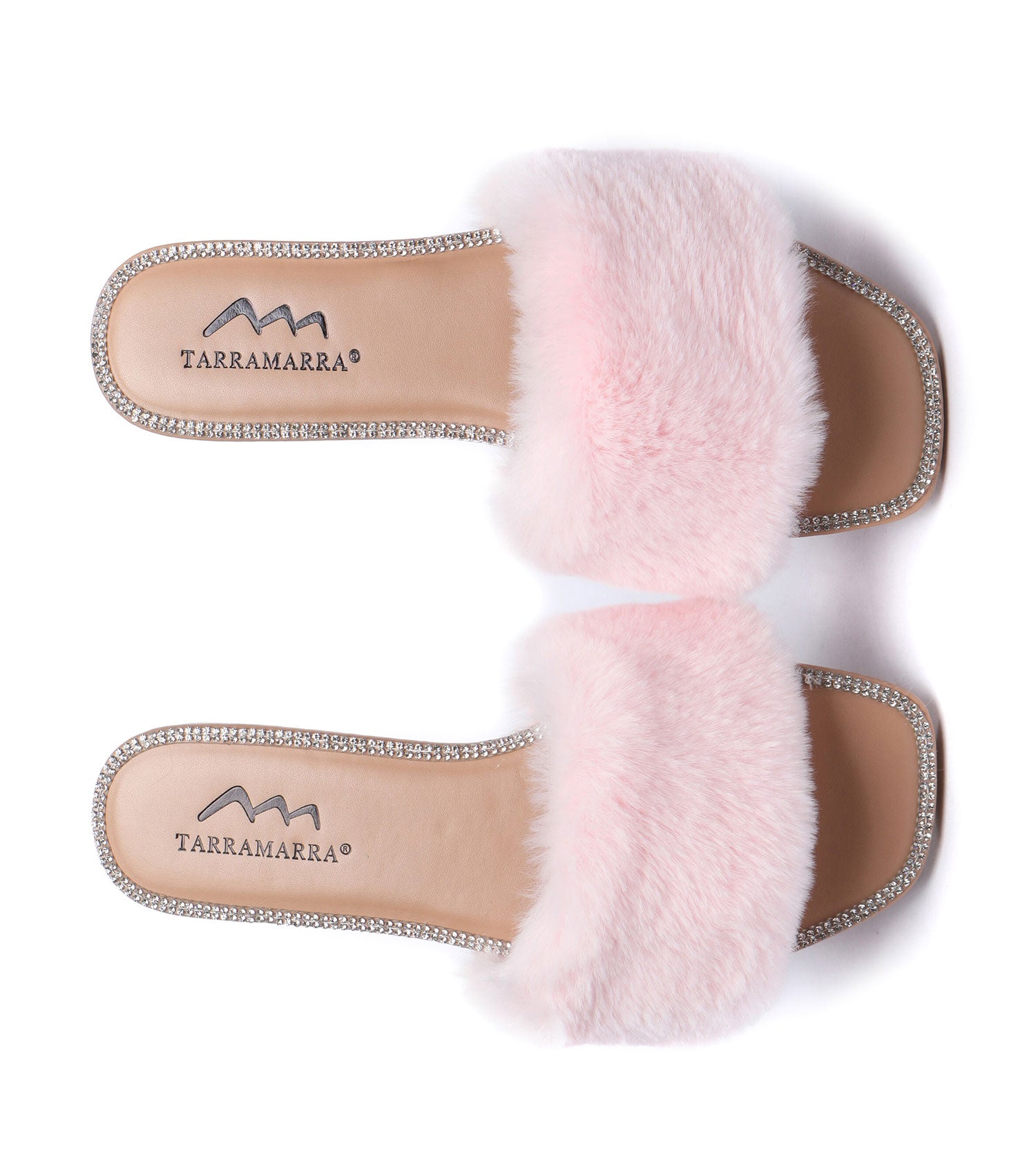 TARRAMARRA Fluffy Diamante Sandals for Women - TA7058-Sandals-PEROZ Accessories