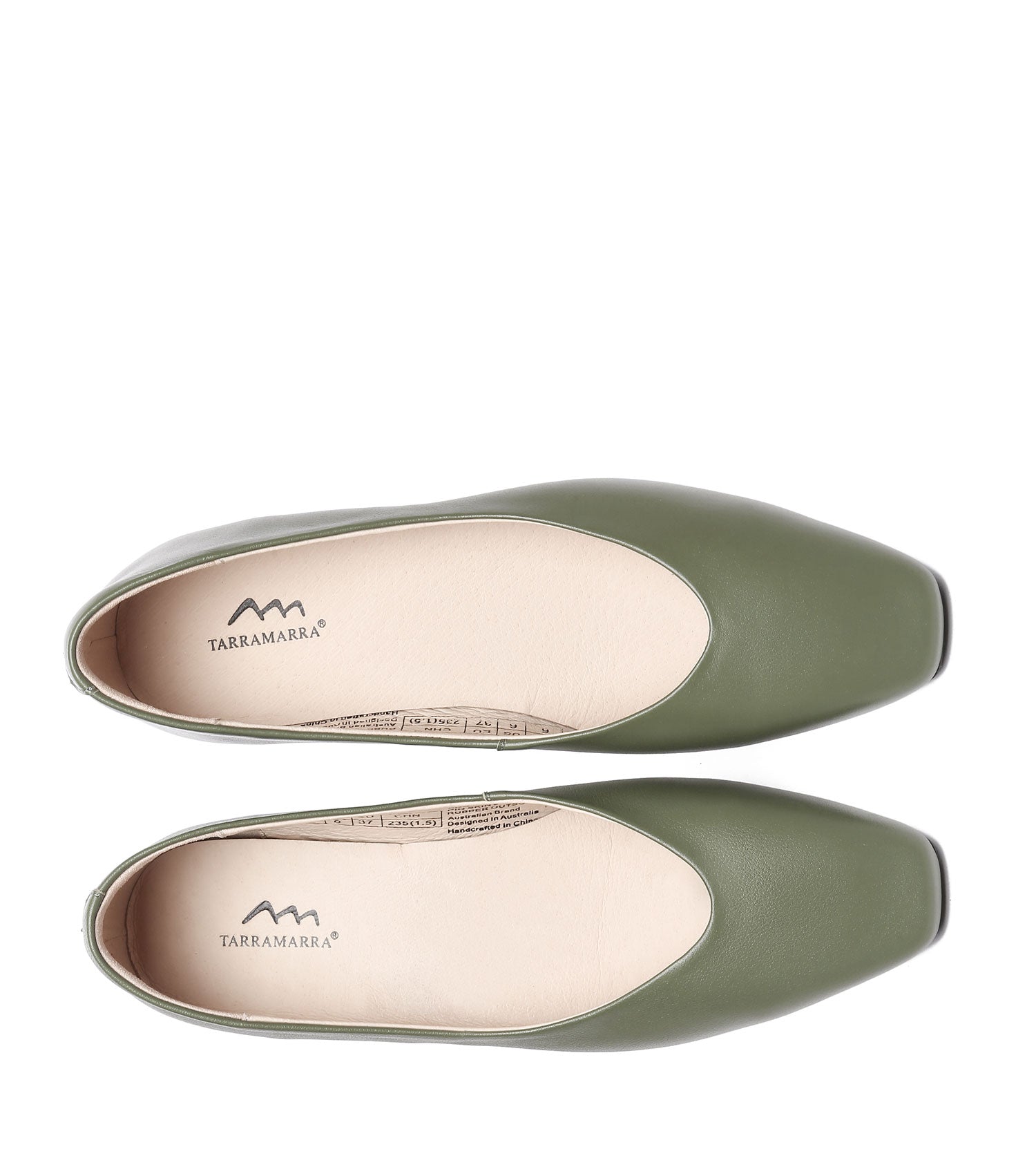 TARRAMARRA Women Square Toe Flats - TA7067-PEROZ Accessories