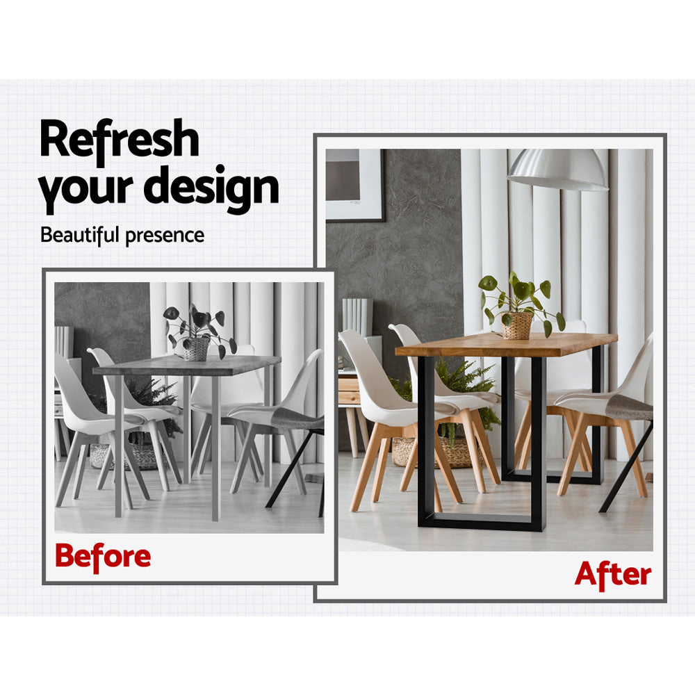 Artiss Metal Table Legs DIY Rectangular 71X50CM Set of 2-Home & Garden > DIY-PEROZ Accessories