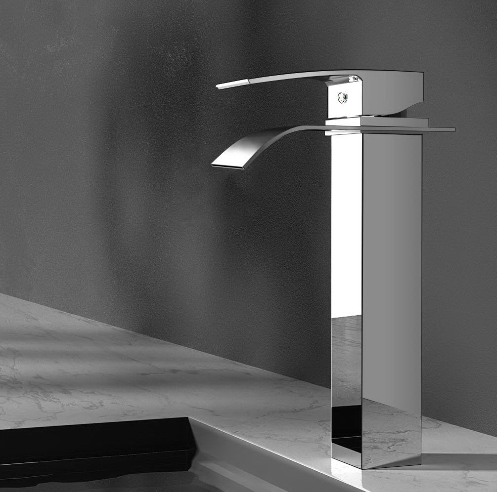 Cefito Bathroom Basin Mixer Tap Thin Tall Faucet Vanity Laundry Black-Home & Garden > Bathroom Accessories > Shower Accessories-PEROZ Accessories