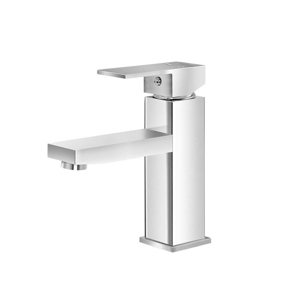 Cefito Bathroom Basin Mixer Tap Square Faucet Vanity Laundry Chrome-Furniture > Bathroom > Tap & Sink Accessories-PEROZ Accessories